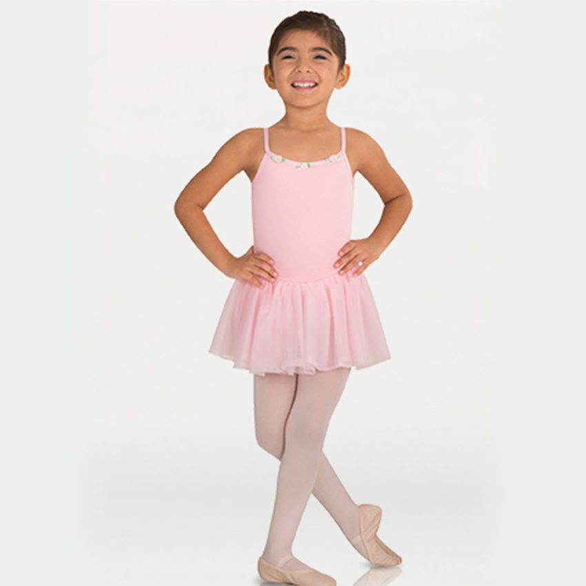 Microfiber Camisole Tutu Leotard - Niña