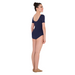 Short Sleeve Ballet Cut Leotard - Adulto