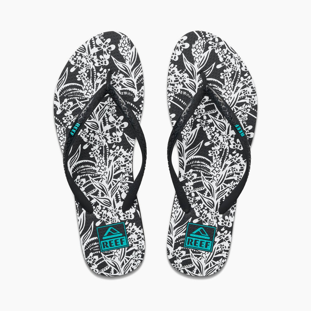 REEF SEASIDE PRINTS BLACK/WHITE PAISLEY